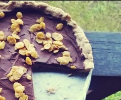 Crostata vegan al farro con ganache al cioccolato