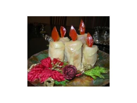 Candele natalizie (Centrotavola e antipasto di Natale)