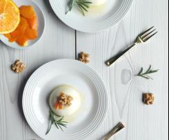 Panna cotta salata con ricotta miele e zeste di arance (contest ristorante)