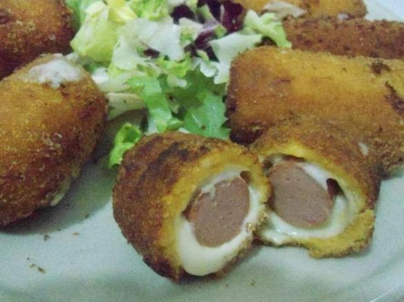 wurstel croccanti e filanti