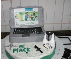 Torta per i 50.000 mi piace facebook