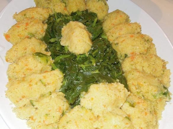 Cime di rapa e cous-cous