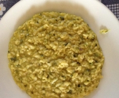 Riso integrale con zucchine e caprino