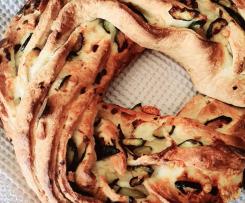 Angelica di zucchine provola e mandorle