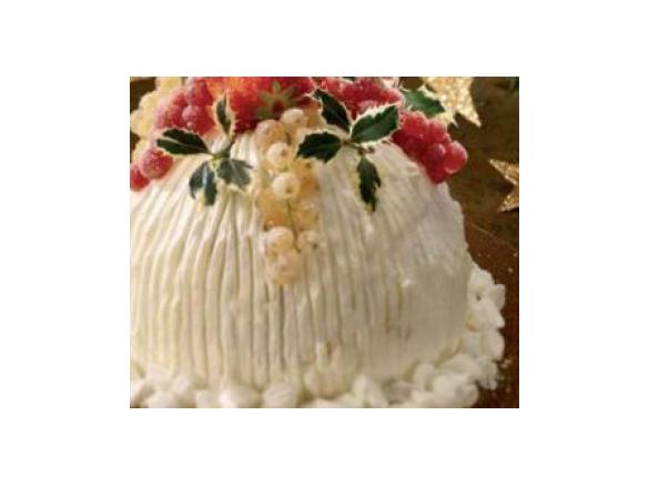 Zuccotto bianco di Natale