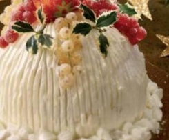 Zuccotto bianco di Natale