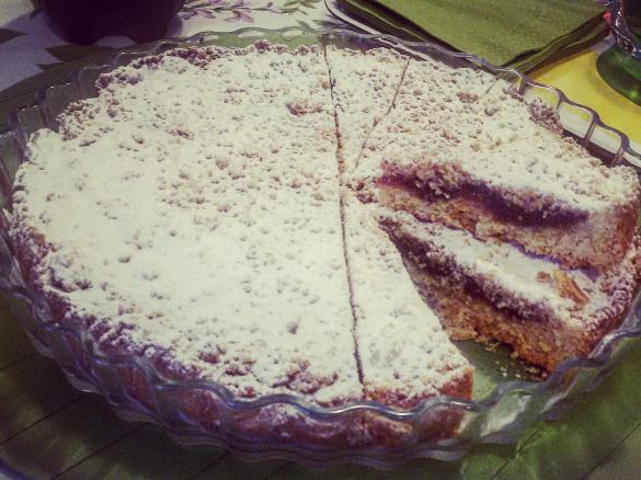 FROLLA AL COCCO CON MARMELLATA DI FRAGOLE