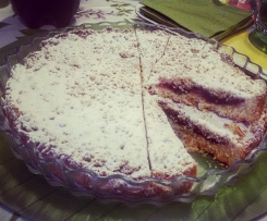 FROLLA AL COCCO CON MARMELLATA DI FRAGOLE