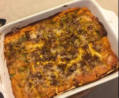 Lasagne di zucca e salsiccia (senza besciamella)