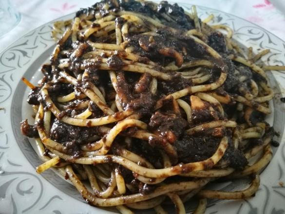 Spaghetti al nero di seppia