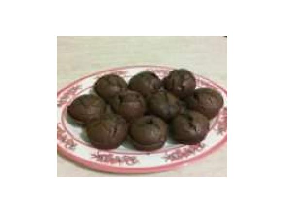 muffin al cioccolato con nocciole tostate