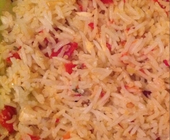 Riso basmati ai peperoni e orata