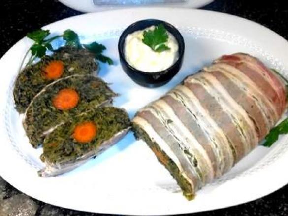 Polpettone di cicoria  sottobosco con salsa del VIgnola