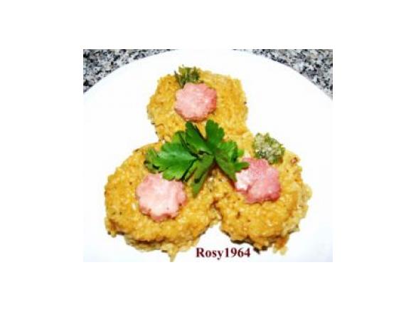 Gnocchi di Riso con Fiori di Prosciutto