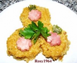 Gnocchi di Riso con Fiori di Prosciutto