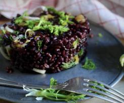 Sformatini di riso venere light con arancia e finocchio - contest ricette leggere