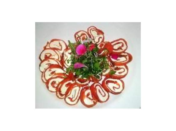 Ruote salmonate alla Vodka finger food