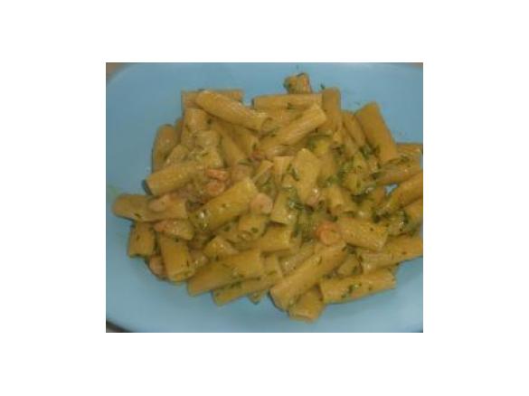 Pasta con zucchine e gamberetti