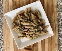 Penne integrali con zucchine e tonno