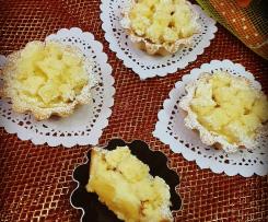 Cestini mimosa con ananas caramellato "contest buffet"