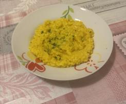 Risotto ai porri e curcuma