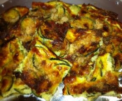 Sformato zucchine e stracchino
