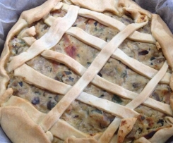 torta brisè zucchine ricotta e prosciutto cotto