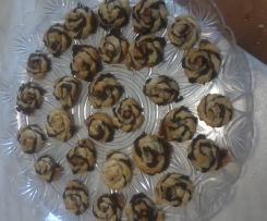 girandole di pasta sfoglia al cioccolato 