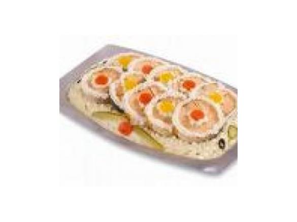 Salmone al vapore con insalata russa