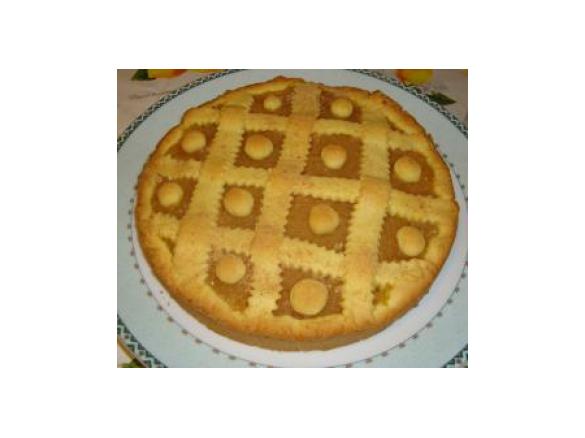 crostata di riso con cuore di mela