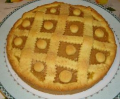crostata di riso con cuore di mela