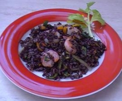 Insalata di Riso Venere con Verdure e Gamberi