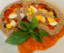 Polpettone di carne e peperoni