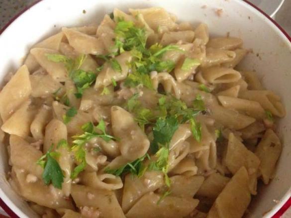 Pasta risottata Pennoni misto mare