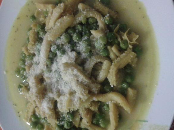 Trippa in bianco con piselli