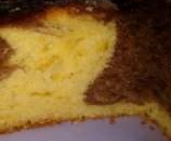 torta bicolore con il nesquik