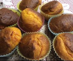 Variante di Muffin alla zucca con cuore al formaggio