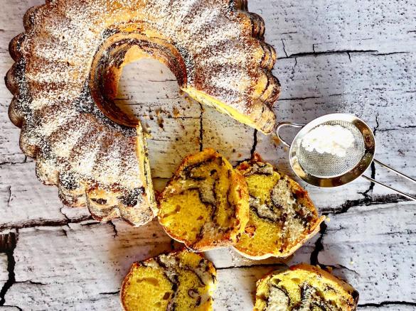 Ciambella giraffa con formaggio cremoso