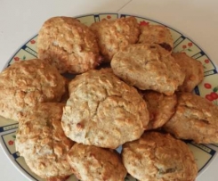 biscotti con fiocchi d'avena e farina di segale