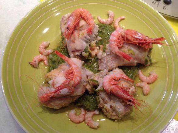 INVOLTINI MARI E MONTI persico asparagi e gamberi/contest/ 