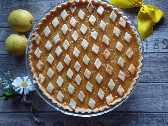 Crostata di quinoa con marmellata di limoni
