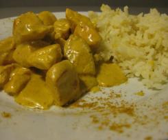 Pollo con cipolle al curry