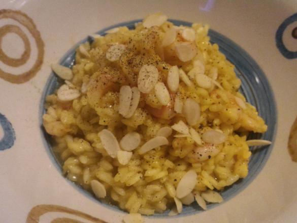 Risotto speziato ai gamberetti