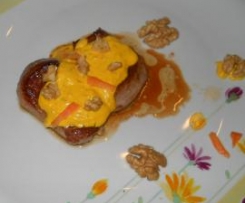 Filetto di maiale con salsa di gorgonzola e noci