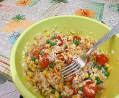 Riso con verdure e tonno