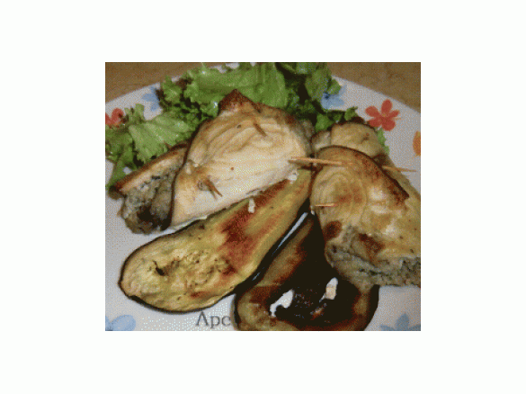 Involtini di pesce spada e melanzane