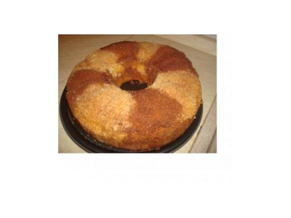 Ciambellone bicolore glassato