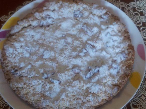 torta sbrisolona con crema gianduia