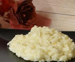 Risotto allo champagne al profumo di arancia