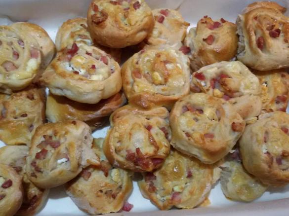 Girelle Pancetta, Feta e Pecorino